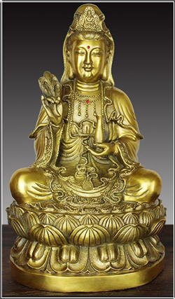 純銅觀音像 純銅觀音像