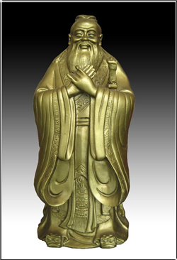 雙手合十孔子雕塑鑄造 雙手合十孔子雕塑鑄造