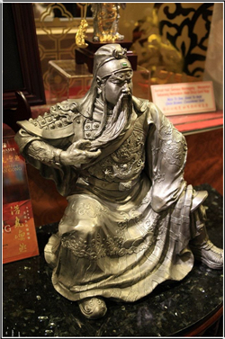 銅關(guān)公像小擺件 銅關(guān)公像小擺件