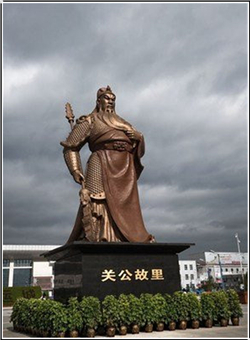 大型故里銅關(guān)公像雕塑 大型故里銅關(guān)公像雕塑