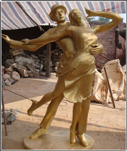 西方鎏金人物雕塑 西方鎏金人物雕塑