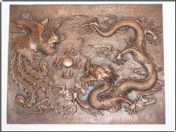 龍鳳銅浮雕壁畫 龍鳳銅浮雕壁畫