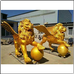鎏金2米銅獅子 鎏金2米銅獅子