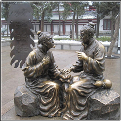 古代名醫妙手回春人物銅雕塑 古代名醫妙手回春人物銅雕塑