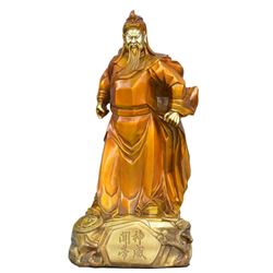 純銅威武提刀關(guān)公擺件 純銅威武提刀關(guān)公擺件