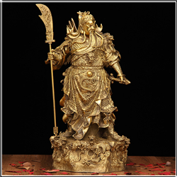 開光純銅鎏金銅關(guān)公 開光純銅鎏金銅關(guān)公