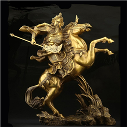 開光純銅騎馬銅關(guān)公像 開光純銅騎馬銅關(guān)公像