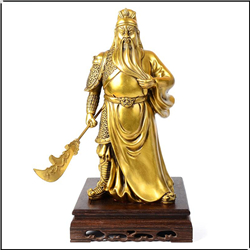 銅關(guān)公像擺件 銅關(guān)公像擺件