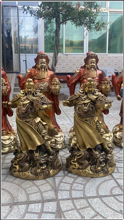 定制關公純銅鍍金擺件 定制關公純銅鍍金擺件