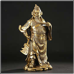 ? 鋝胡子鑄銅關公擺件 ? 鋝胡子鑄銅關公擺件