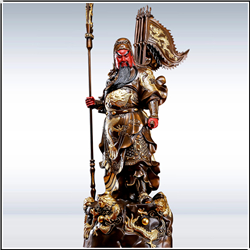 九龍關公立刀銅像 九龍關公立刀銅像