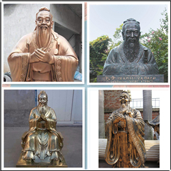 鑄銅關公 雙手抱拳孔子像雕塑價格