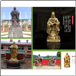鑄銅關公 萬人師表孔子像鑄造