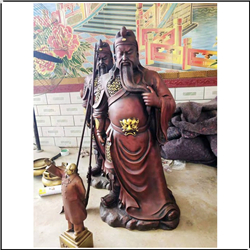 紫銅關公像 紫銅關公像