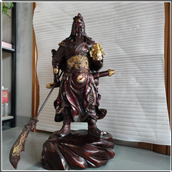 鑄造手托元寶提到關公銅像 鑄造手托元寶提到關公銅像