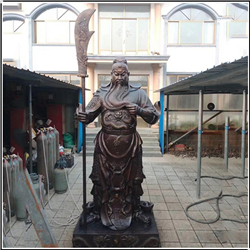 帶坐銅關公雕塑 帶坐銅關公雕塑