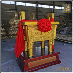 鑄銅關(guān)公 加工黃銅鼎廠家