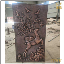 鑄銅關(guān)公 家居辦公浮雕擺件