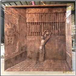 鑄銅關(guān)公 來圖定制銅浮雕