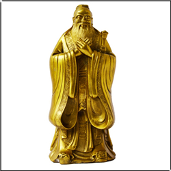 小號擺件孔子像鑄造 小號擺件孔子像鑄造