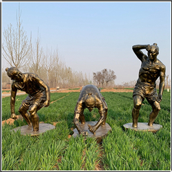 鑄銅關(guān)公 播種人物銅雕塑鑄造