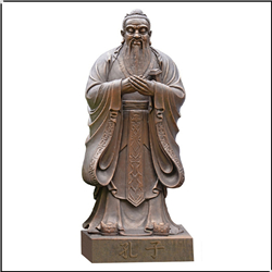 鑄銅關(guān)公 廠家鑄造孔子雕像
