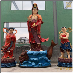 彩繪觀音雕塑 彩繪觀音雕塑