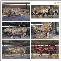 鑄銅關公 6米華爾街銅牛制作廠家