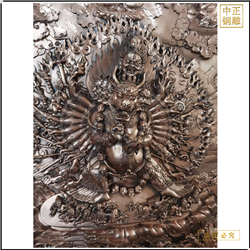 鑄銅關(guān)公 室內(nèi)銅浮雕壁畫