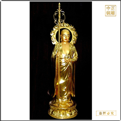 鑄銅關(guān)公 1米高地藏王站像鑄造