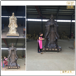 鑄銅關公 鑄銅孔子肖像校園人物
