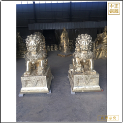 河北故宮銅獅子擺件 河北故宮銅獅子擺件