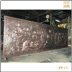 鑄銅關公 仿銅浮雕雕塑