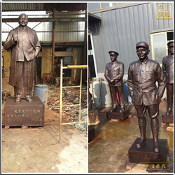 鑄銅關(guān)公 站像名人雕塑鑄造