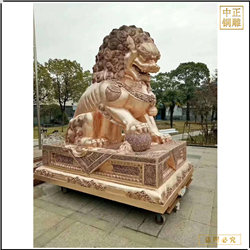鑄銅關(guān)公 2.8米純銅獅子批發(fā)
