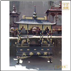 鑄銅關(guān)公 供應(yīng)宗祠銅香爐廠家