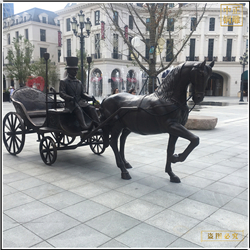 鑄銅關(guān)公 純銅步行街雕塑鑄造