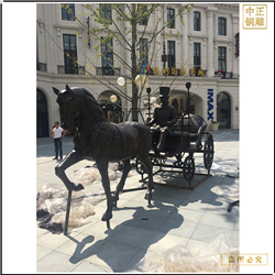 鑄銅關(guān)公 步行街銅雕塑加工