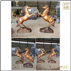 鑄銅關公 馬到成功生日禮物擺件鑄造