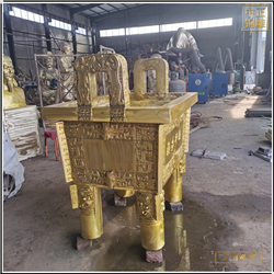 鑄銅關公 誠信銅鼎廠家制作