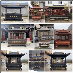 鑄銅關公 鑄造露天鑄銅香爐