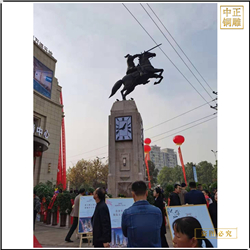 鑄銅關公 城市騎士景觀雕塑