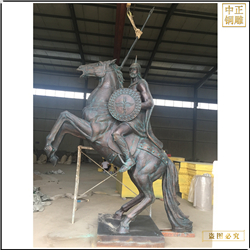 騎馬將軍雕塑鑄造 騎馬將軍雕塑鑄造