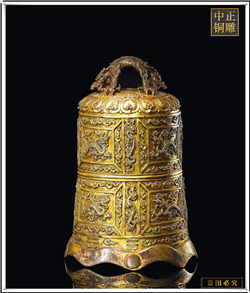 鑄銅關(guān)公 小金銅鐘鑄造