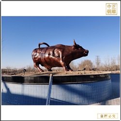 鑄銅關(guān)公 定做大型華爾街銅牛圖片