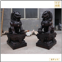 鑄銅關公 采購銅故宮獅擺件廠家