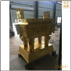 鑄銅關(guān)公 純黃銅鼎鑄造