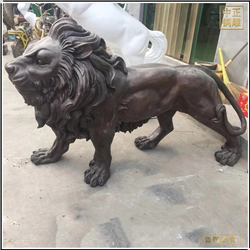 鑄銅關(guān)公 大號(hào)銅獅子鑄造廠家