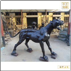 鑄銅關(guān)公 2米金錢豹雕塑鑄造