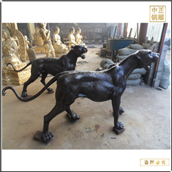 鑄銅關(guān)公 2米金錢豹雕塑價(jià)格